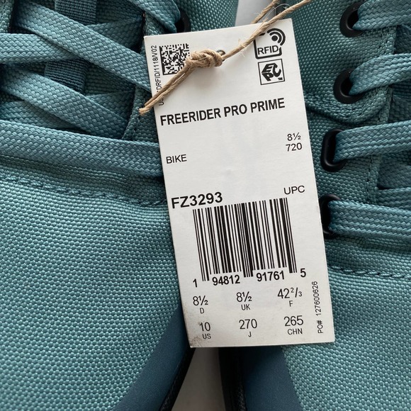 FIVE TEN Women's Freerider Pro Mountain Bike Shoes Size 10 Hazy Emerald Green - Picture 14 of 17